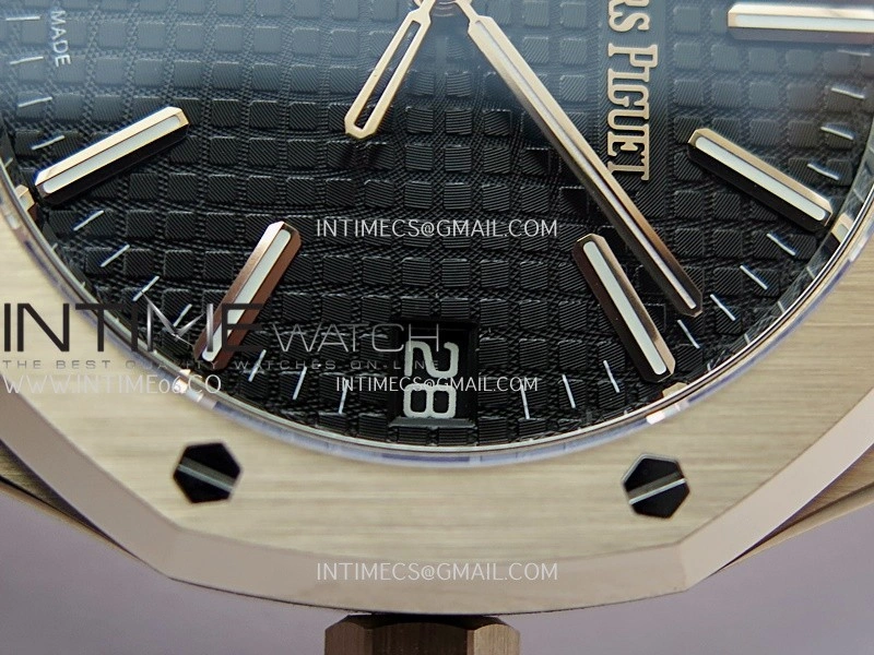 Royal Oak 15510 Gain Weight RG DDF 1:1 Best Edition Black Dial On RG Bracelet Super Clone DD4302