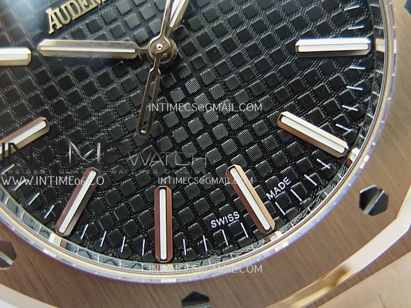 Royal Oak 15510 Gain Weight RG DDF 1:1 Best Edition Black Dial On RG Bracelet Super Clone DD4302