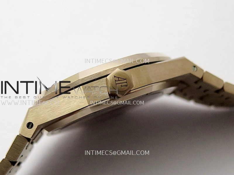 Royal Oak 15510 Gain Weight RG DDF 1:1 Best Edition Black Dial On RG Bracelet Super Clone DD4302