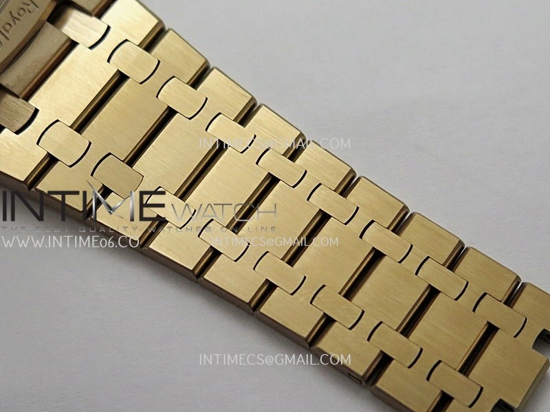 Royal Oak 15510 Gain Weight RG DDF 1:1 Best Edition Black Dial On RG Bracelet Super Clone DD4302