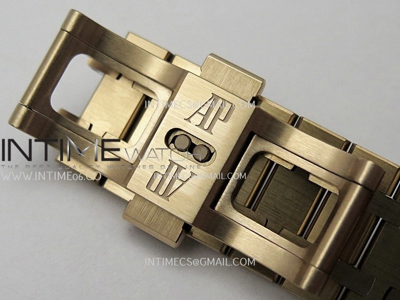 Royal Oak 15510 Gain Weight RG DDF 1:1 Best Edition Black Dial On RG Bracelet Super Clone DD4302