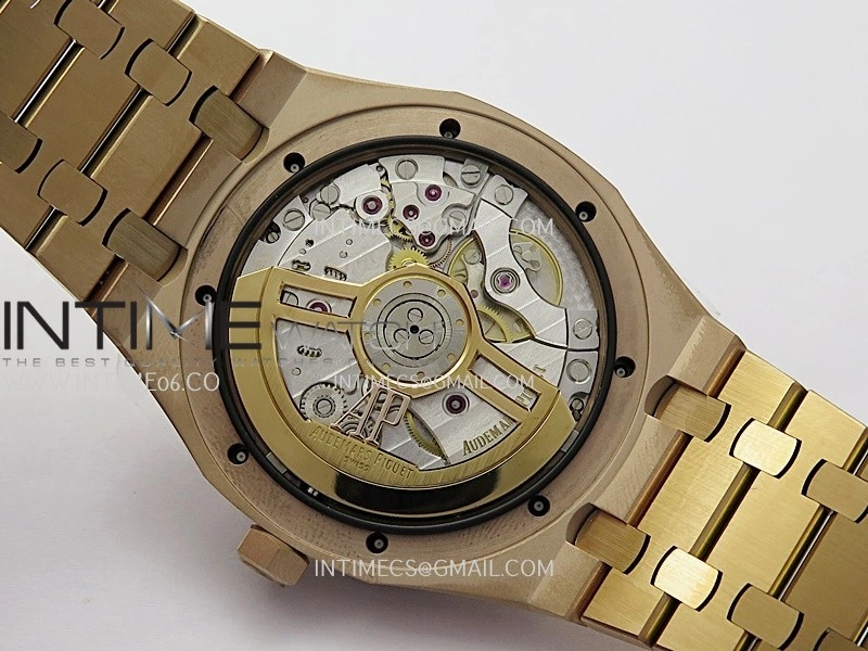 Royal Oak 15510 Gain Weight RG DDF 1:1 Best Edition Black Dial On RG Bracelet Super Clone DD4302