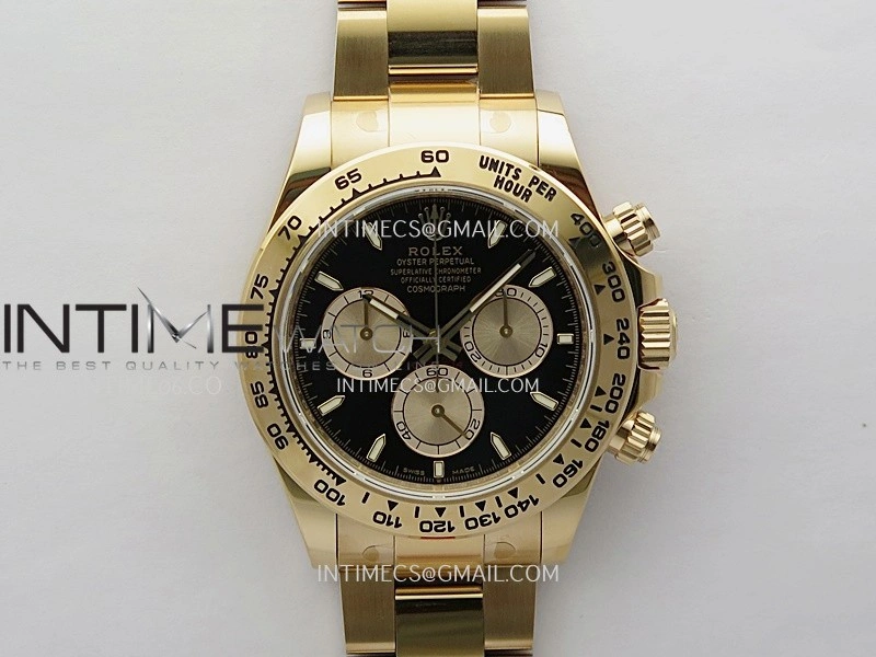 Daytona 126505 Gain Weight VSF 1:1 Best Edition Black Dial RG Subdial On Oyster Bracelet DD4131