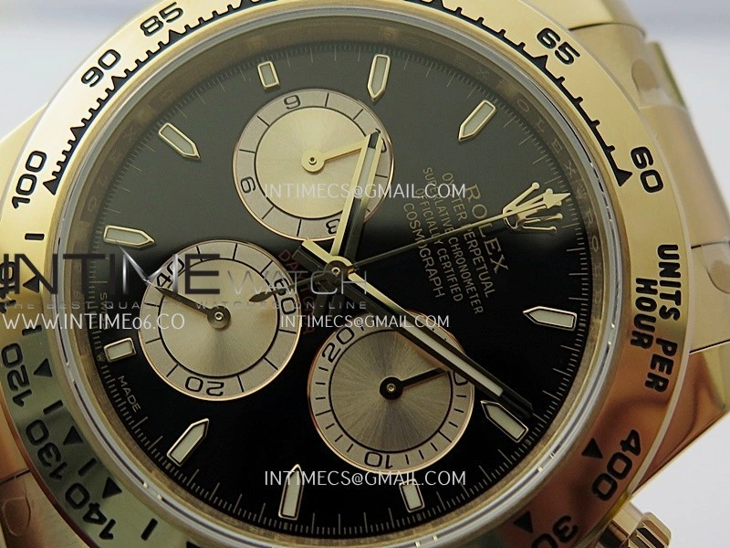 Daytona 126505 Gain Weight VSF 1:1 Best Edition Black Dial RG Subdial On Oyster Bracelet DD4131