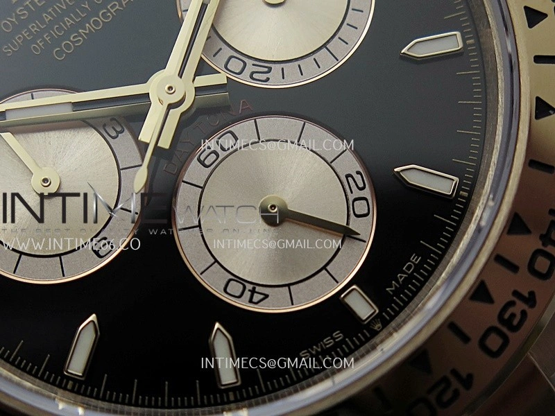 Daytona 126505 Gain Weight VSF 1:1 Best Edition Black Dial RG Subdial On Oyster Bracelet DD4131