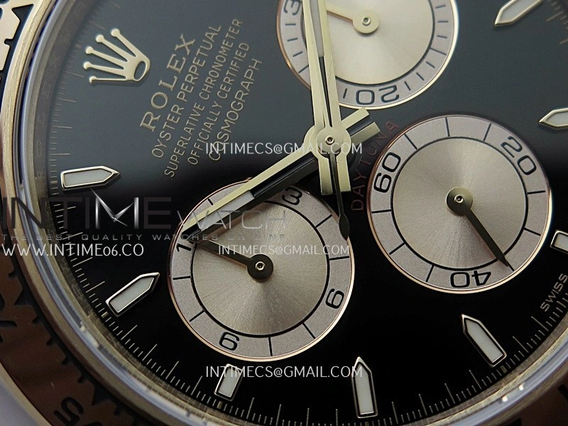 Daytona 126505 Gain Weight VSF 1:1 Best Edition Black Dial RG Subdial On Oyster Bracelet DD4131
