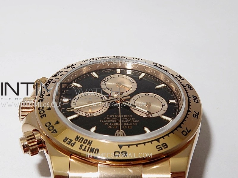 Daytona 126505 Gain Weight VSF 1:1 Best Edition Black Dial RG Subdial On Oyster Bracelet DD4131