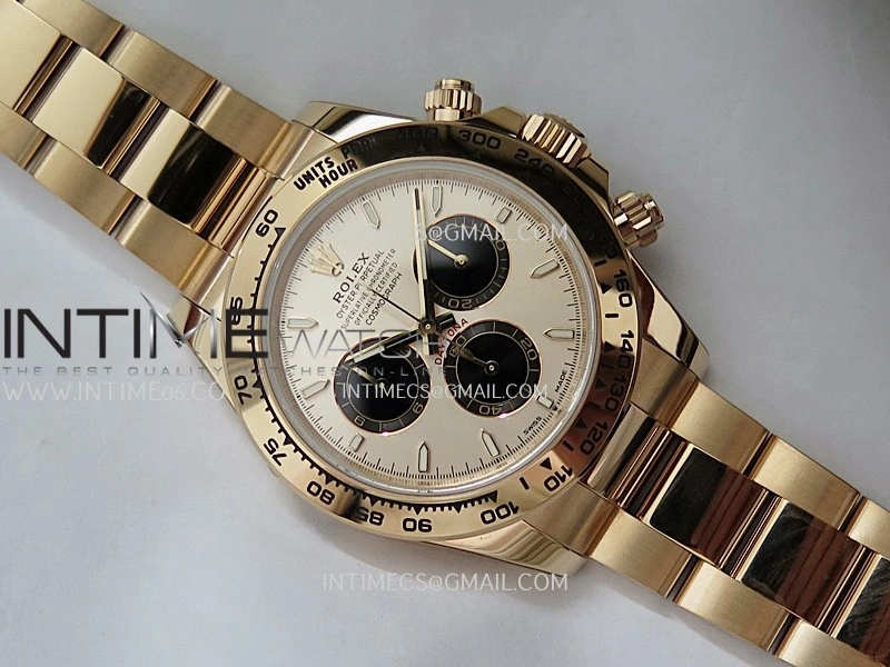 Daytona 126505 Gain Weight VSF 1:1 Best Edition RG Dial Black Subdial On Oyster Bracelet DD4131