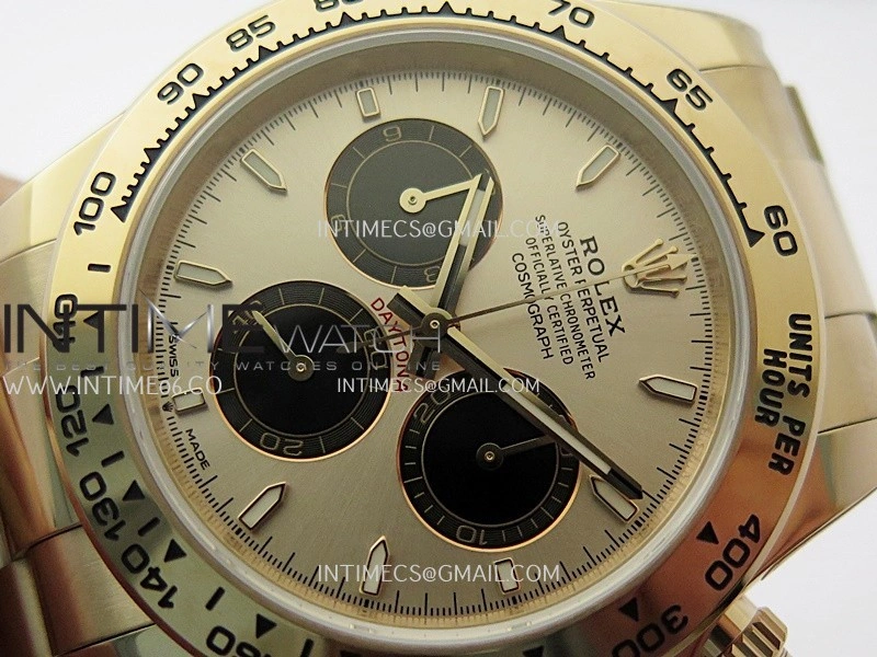 Daytona 126505 Gain Weight VSF 1:1 Best Edition RG Dial Black Subdial On Oyster Bracelet DD4131