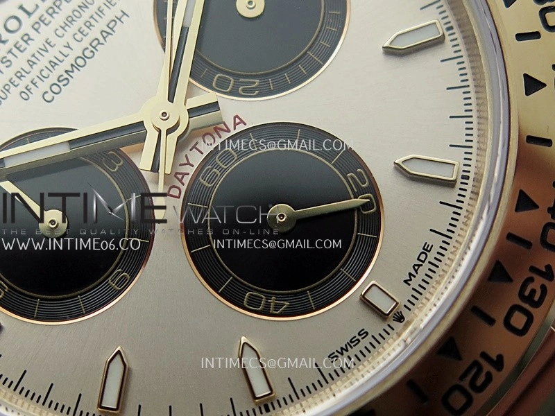 Daytona 126505 Gain Weight VSF 1:1 Best Edition RG Dial Black Subdial On Oyster Bracelet DD4131
