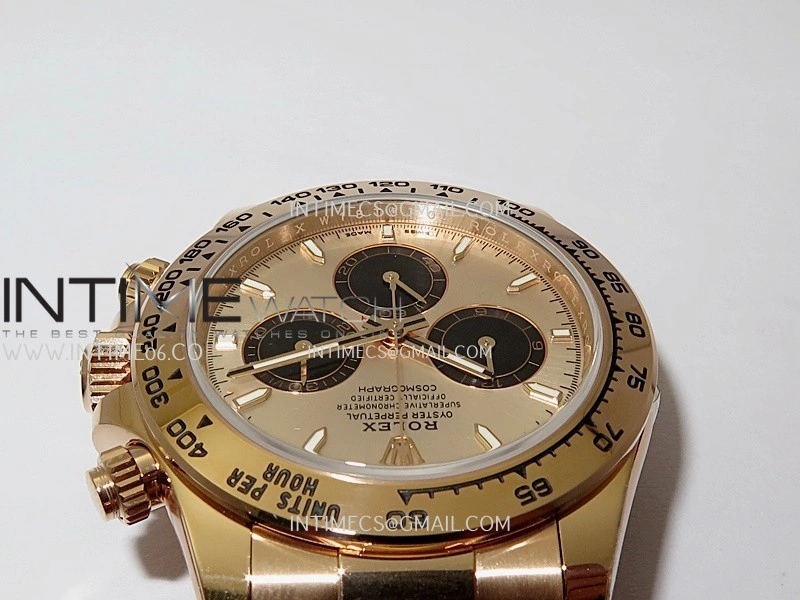Daytona 126505 Gain Weight VSF 1:1 Best Edition RG Dial Black Subdial On Oyster Bracelet DD4131