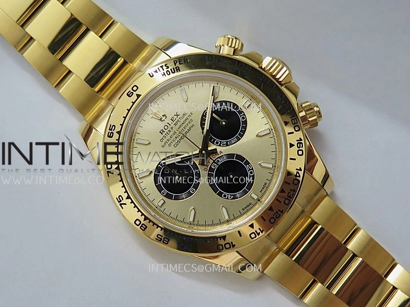 Daytona 126508 Gain Weight VSF 1:1 Best Edition YG Dial Black Subdial On Oyster Bracelet DD4131