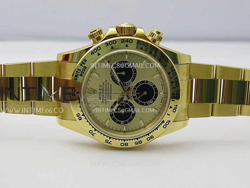 Daytona 126508 Gain Weight VSF 1:1 Best Edition YG Dial Black Subdial On Oyster Bracelet DD4131