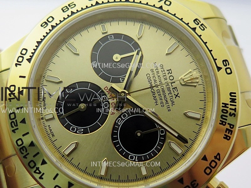 Daytona 126508 Gain Weight VSF 1:1 Best Edition YG Dial Black Subdial On Oyster Bracelet DD4131