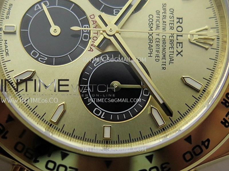 Daytona 126508 Gain Weight VSF 1:1 Best Edition YG Dial Black Subdial On Oyster Bracelet DD4131