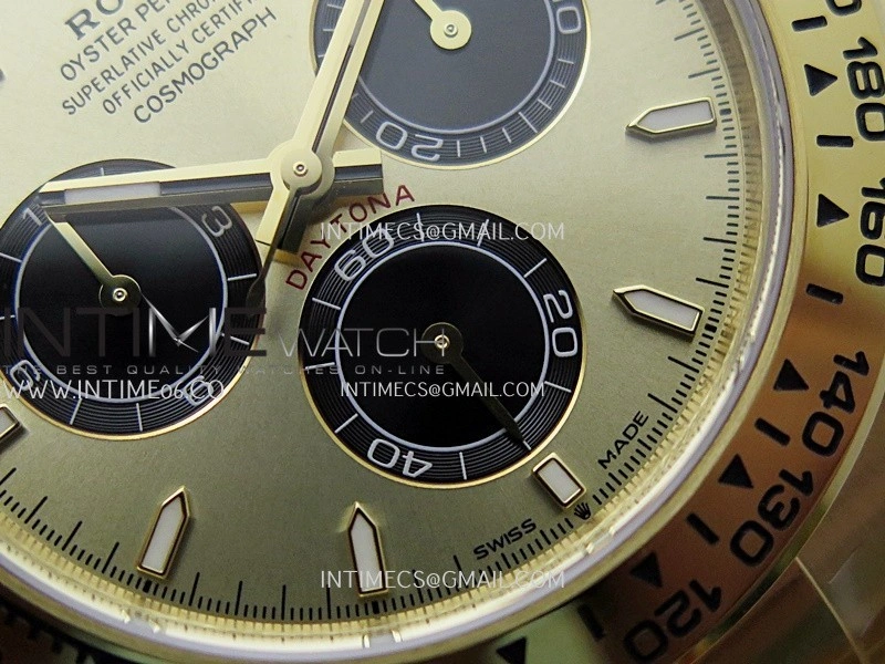 Daytona 126508 Gain Weight VSF 1:1 Best Edition YG Dial Black Subdial On Oyster Bracelet DD4131