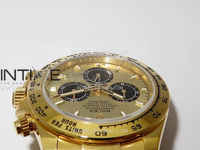 Daytona 126508 Gain Weight VSF 1:1 Best Edition YG Dial Black Subdial On Oyster Bracelet DD4131