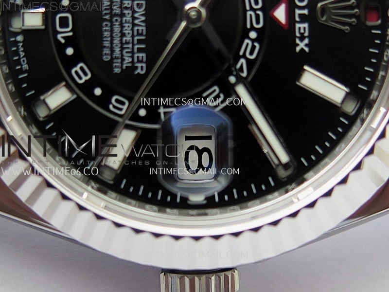 Sky-Dweller 336239 Gain Weight ZF 1:1 Best Edition Black Dial on Oysterflex Rubber Strap Asian 2824