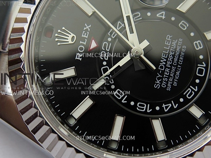 Sky-Dweller 336239 Gain Weight ZF 1:1 Best Edition Black Dial on Oysterflex Rubber Strap Asian 2824