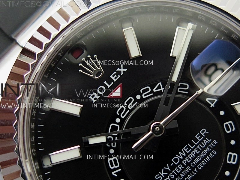 Sky-Dweller 336239 Gain Weight ZF 1:1 Best Edition Black Dial on Oysterflex Rubber Strap Asian 2824