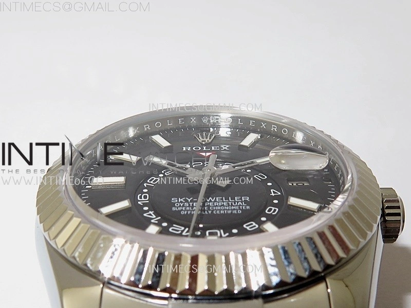 Sky-Dweller 336239 Gain Weight ZF 1:1 Best Edition Black Dial on Oysterflex Rubber Strap Asian 2824