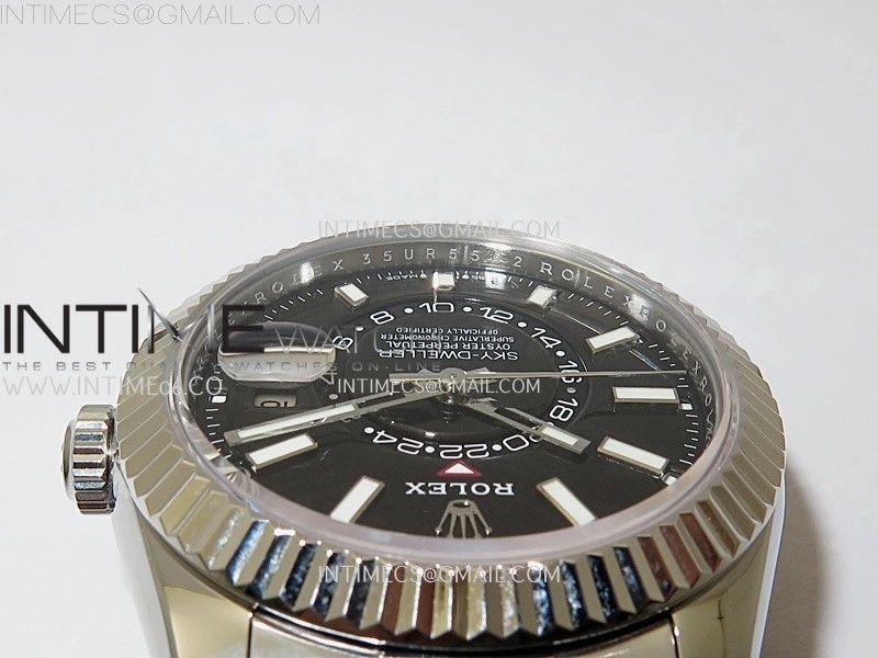 Sky-Dweller 336239 Gain Weight ZF 1:1 Best Edition Black Dial on Oysterflex Rubber Strap Asian 2824