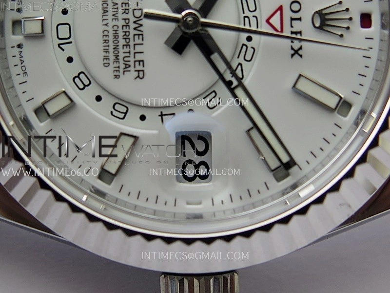 Sky-Dweller 336239 Gain Weight ZF 1:1 Best Edition White Dial on Oysterflex Rubber Strap Asian 2824