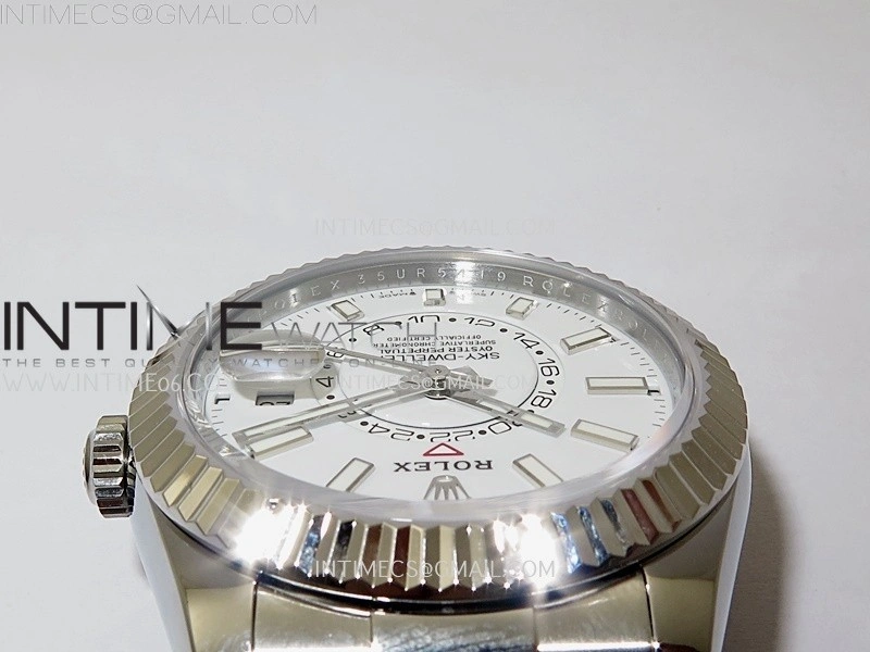 Sky-Dweller 336239 Gain Weight ZF 1:1 Best Edition White Dial on Oysterflex Rubber Strap Asian 2824