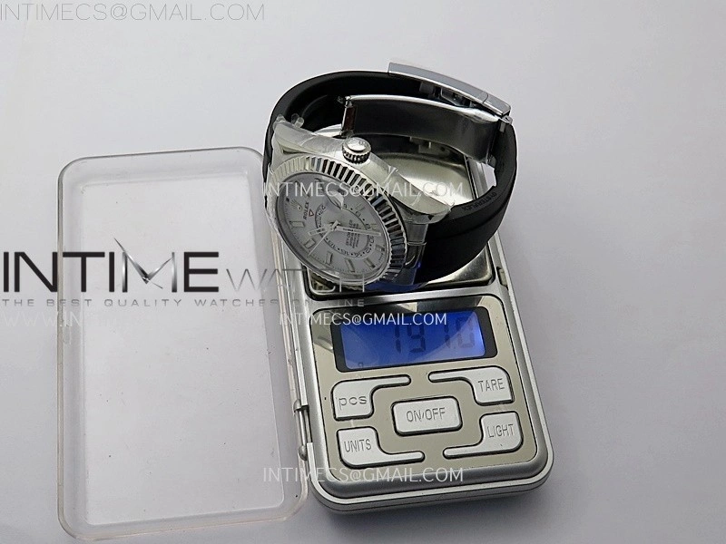 Sky-Dweller 336239 Gain Weight ZF 1:1 Best Edition White Dial on Oysterflex Rubber Strap Asian 2824