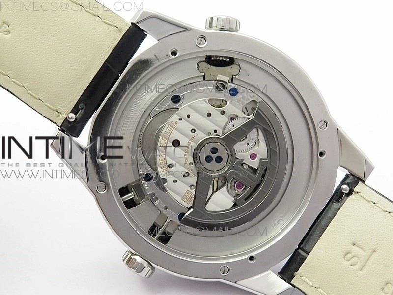 Polaris Geographic SS ZF 1:1 Best Edition Blue Textured Dial on Black Leather Strap A936