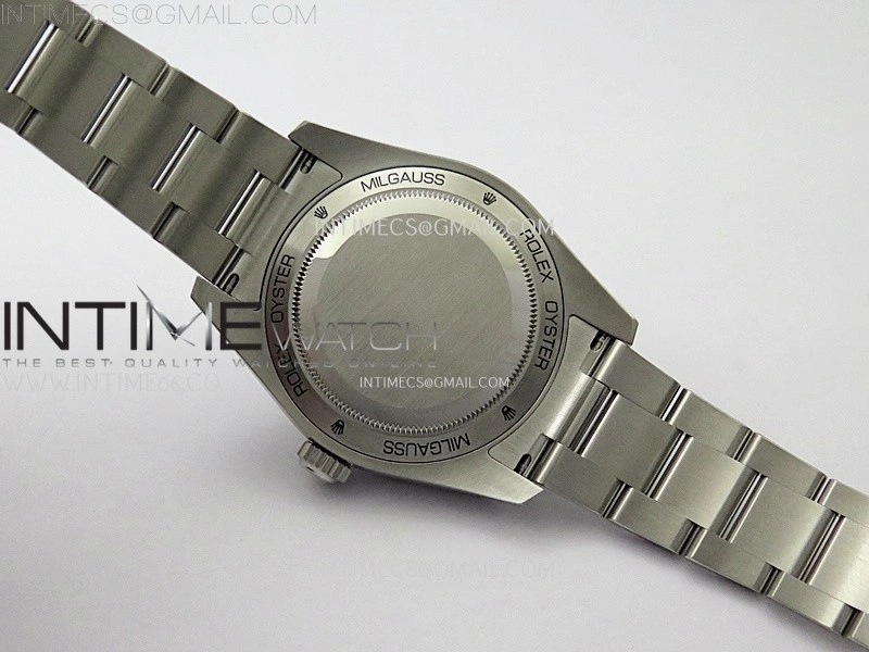 Milgauss 116400 GV Real Green Sapphire 904L SS VSF 1:1 Best Edition Blue Dial on 904L SS Bracelet SA3131
