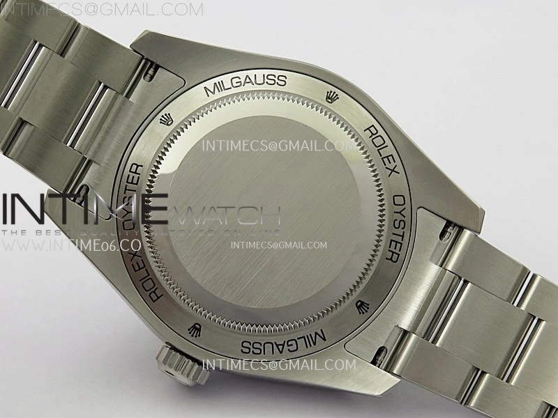 Milgauss 116400 GV Real Green Sapphire 904L SS VSF 1:1 Best Edition Blue Dial on 904L SS Bracelet SA3131