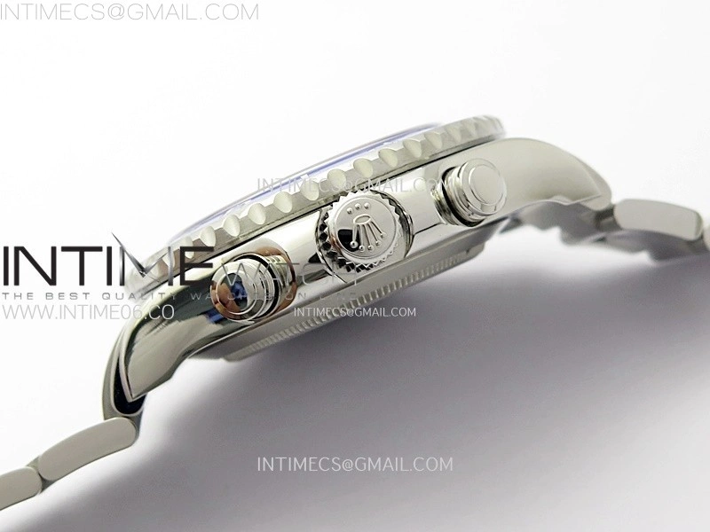YachtMaster II 116680 Blue Ceramic Bezel SS KF 1:1 Best Edition White Dial on Bracelet A7750