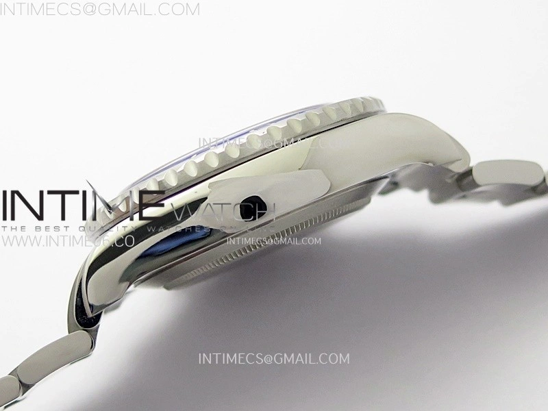 YachtMaster II 116680 Blue Ceramic Bezel SS KF 1:1 Best Edition White Dial on Bracelet A7750