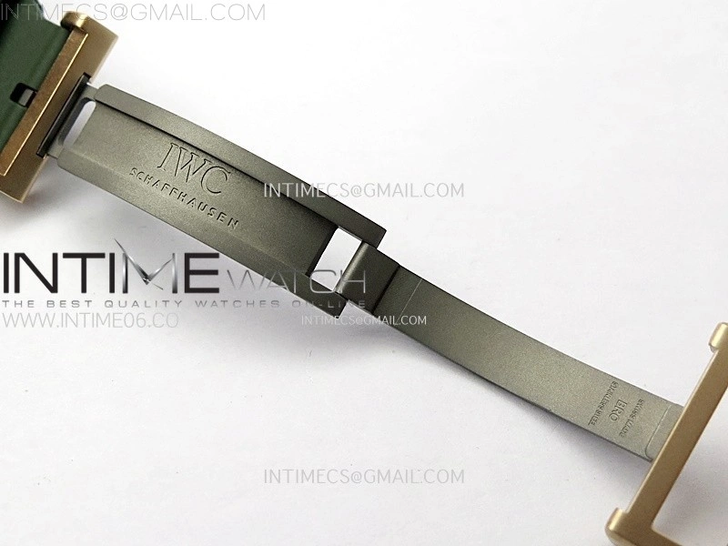 Big Pilot IW329702 Bronze M+F 1:1 Best Edition Green Dial on Green Rubber Strap SEIKO 8N-24