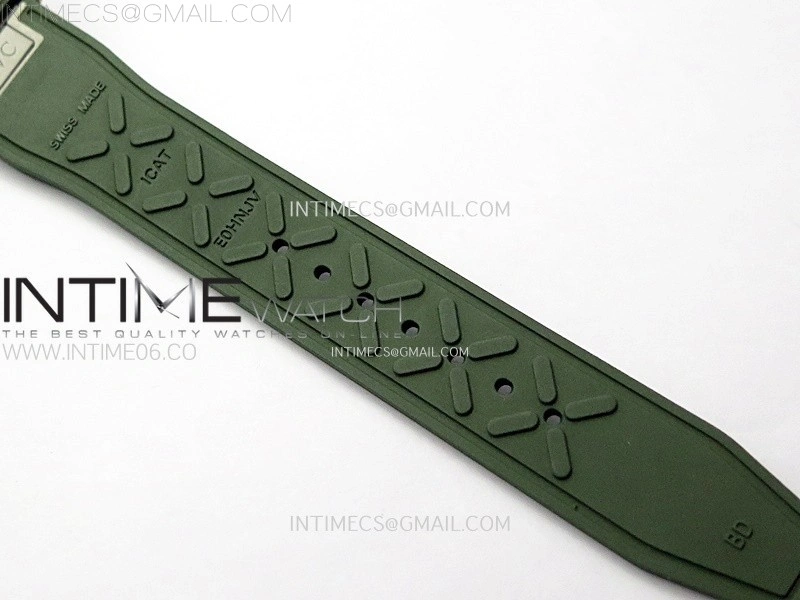 Big Pilot IW329702 Bronze M+F 1:1 Best Edition Green Dial on Green Rubber Strap SEIKO 8N-24