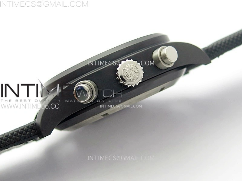 PILOT IW389001 Ceramic Case AZF 1:1 Best Edition Black Dial on Black Nylon Strap A7750