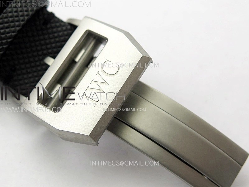 PILOT IW389001 Ceramic Case AZF 1:1 Best Edition Black Dial on Black Nylon Strap A7750