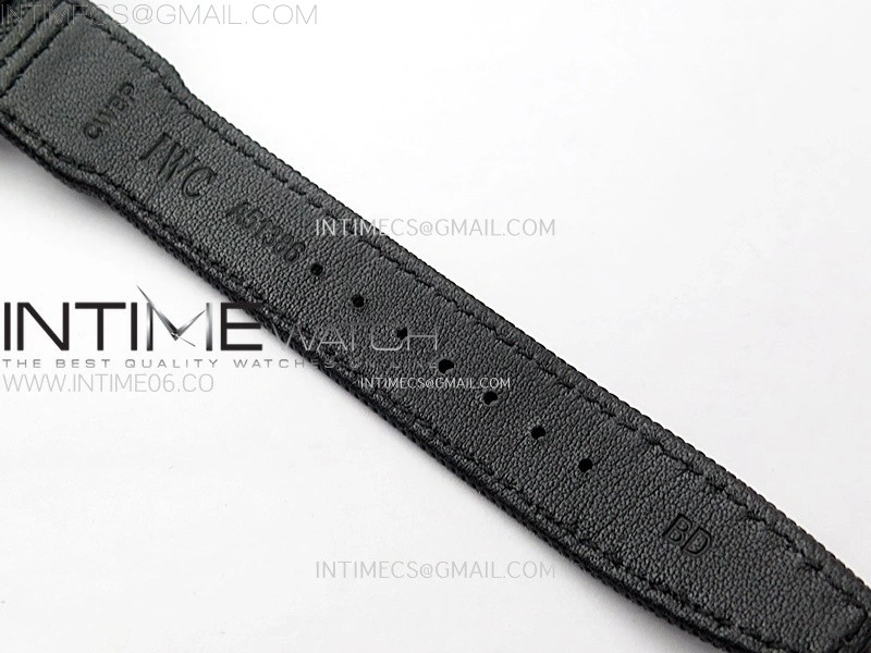 PILOT IW389001 Ceramic Case AZF 1:1 Best Edition Black Dial on Black Nylon Strap A7750