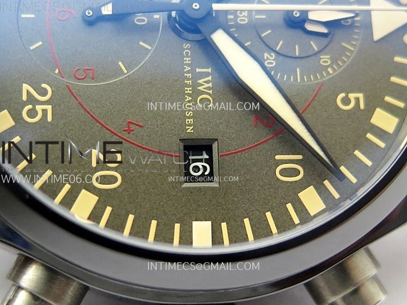 PILOT IW389002 Ceramic Case AZF 1:1 Best Edition Green Dial on Green Nylon Strap A7750
