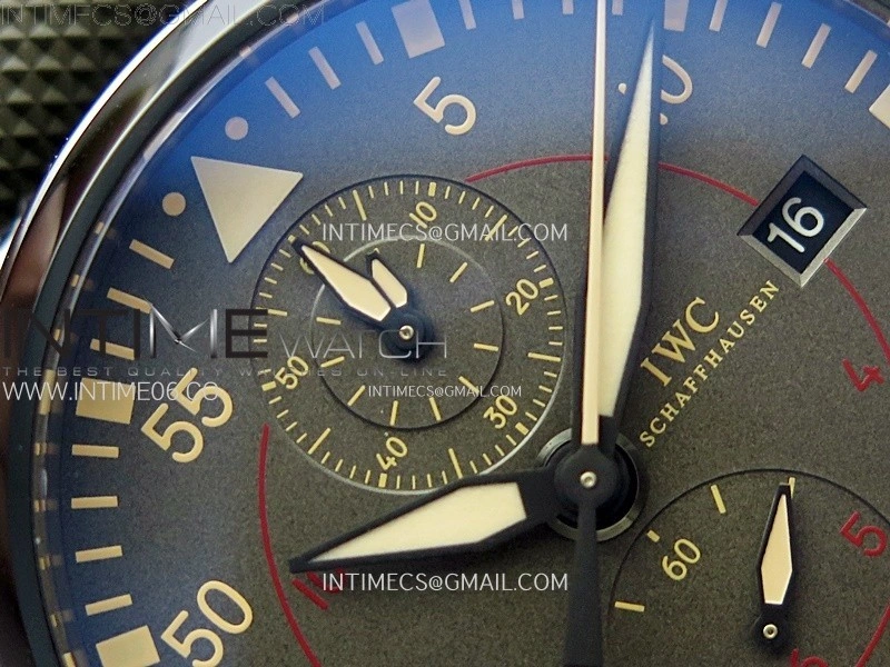 PILOT IW389002 Ceramic Case AZF 1:1 Best Edition Green Dial on Green Nylon Strap A7750