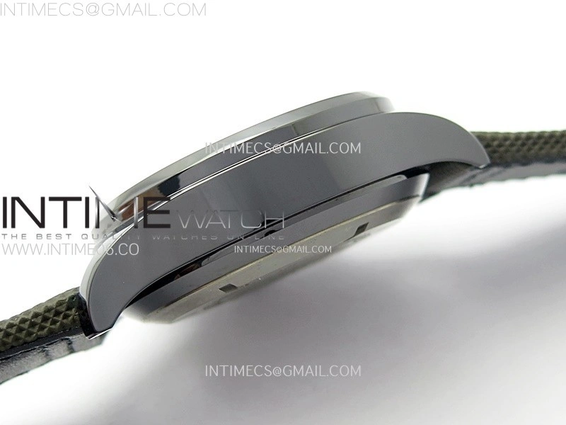 PILOT IW389002 Ceramic Case AZF 1:1 Best Edition Green Dial on Green Nylon Strap A7750