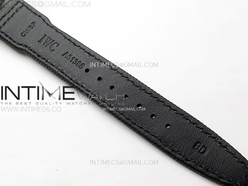 PILOT IW389002 Ceramic Case AZF 1:1 Best Edition Green Dial on Green Nylon Strap A7750