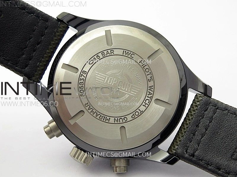 PILOT IW389002 Ceramic Case AZF 1:1 Best Edition Green Dial on Green Nylon Strap A7750