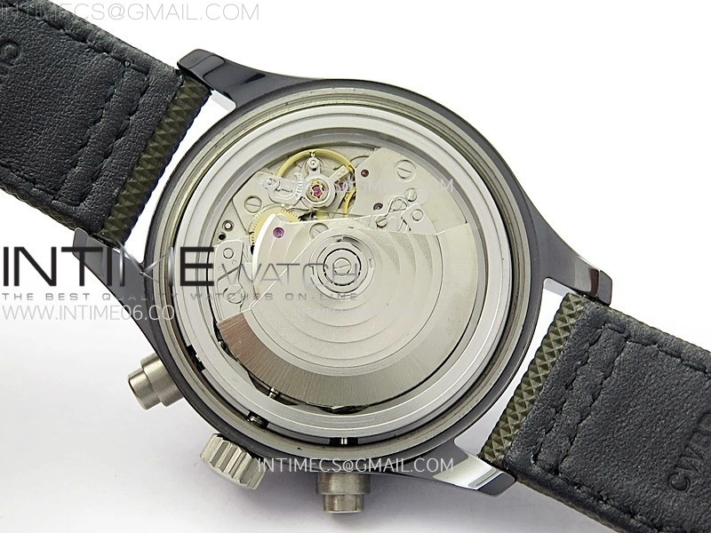 PILOT IW389002 Ceramic Case AZF 1:1 Best Edition Green Dial on Green Nylon Strap A7750