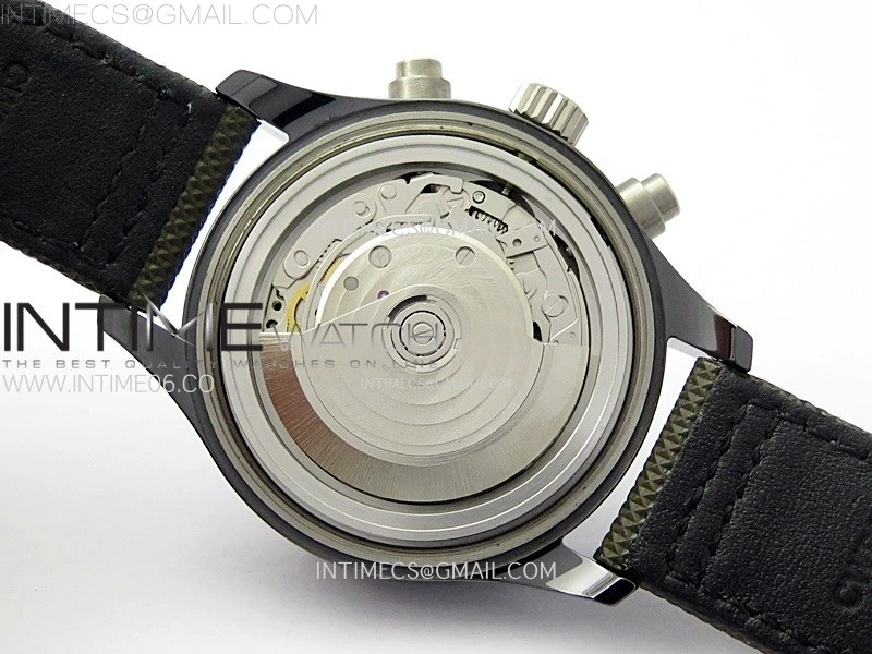 PILOT IW389002 Ceramic Case AZF 1:1 Best Edition Green Dial on Green Nylon Strap A7750