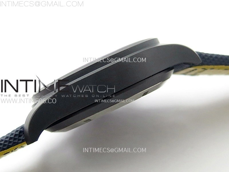 Pilot IW389008 Blue Angels Black Ceramic AZF Best Edition on Blue Leather Strap A7750