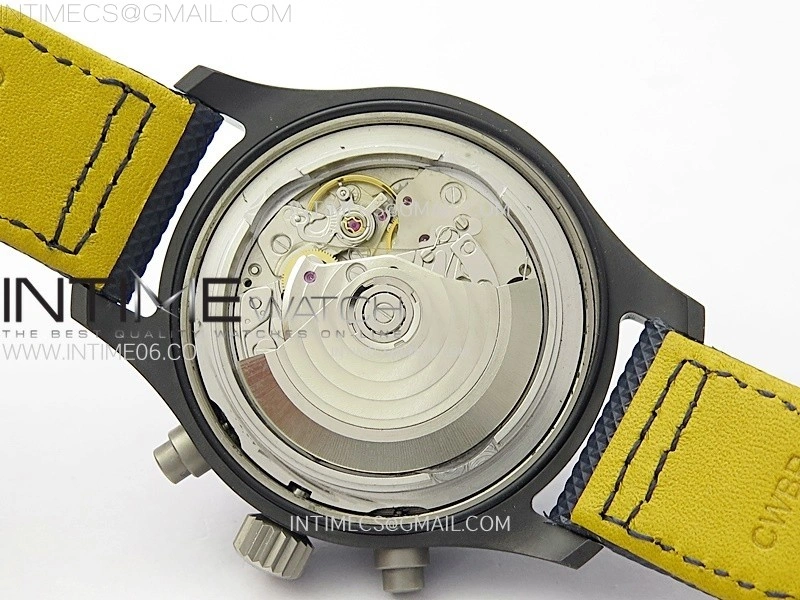 Pilot IW389008 Blue Angels Black Ceramic AZF Best Edition on Blue Leather Strap A7750