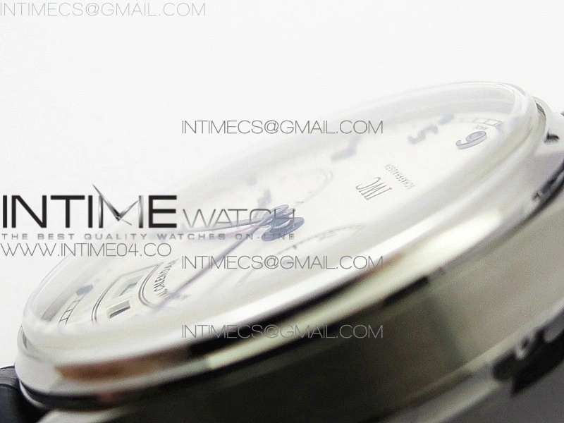 Portuguese Real PR Real Annual Calendar IW5035 AZF 1:1 Best Edition White Dial Blue Markers on Blue Leather Strap A52010