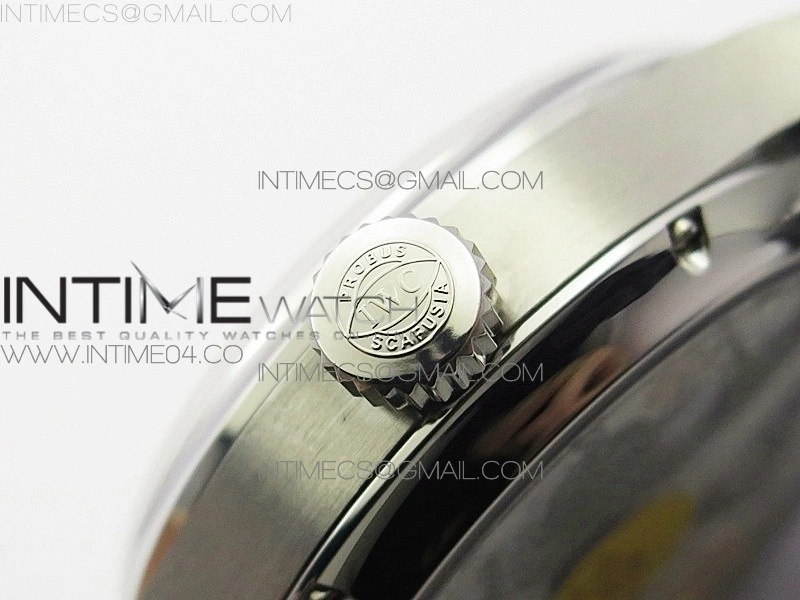 Portuguese Real PR Real Annual Calendar IW5035 AZF 1:1 Best Edition White Dial Blue Markers on Blue Leather Strap A52010